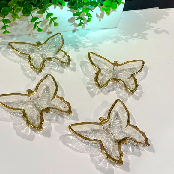 Vintage Butterfly Trinket Dish Set of 4 - Picture 2 of 12